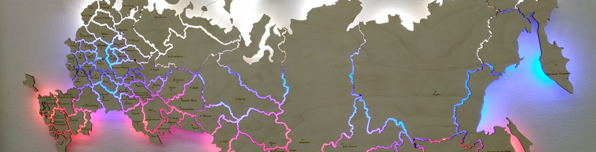 Карта речных круизов России