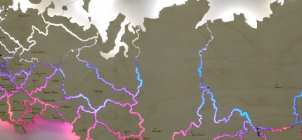 Карта речных круизов России